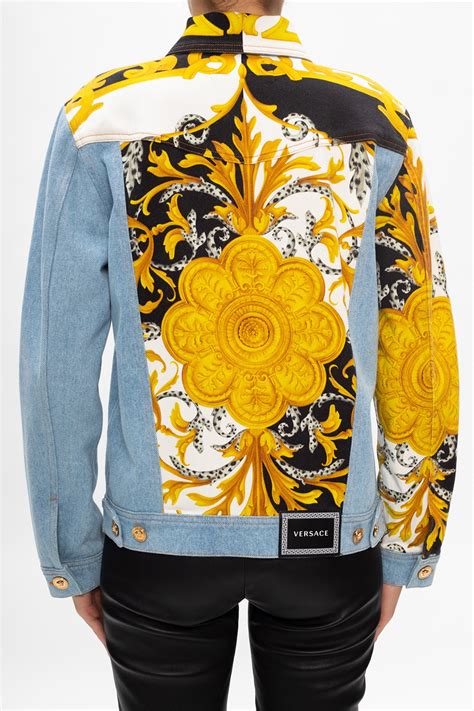 versace jacet|versace denim jacket women's.